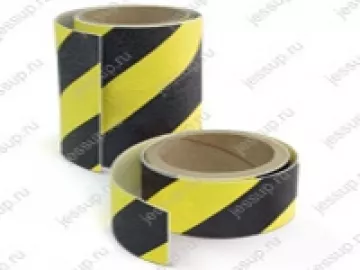 Купить Полоса напольная желто-черная для выделения опасных мест Jessup® Серия AA