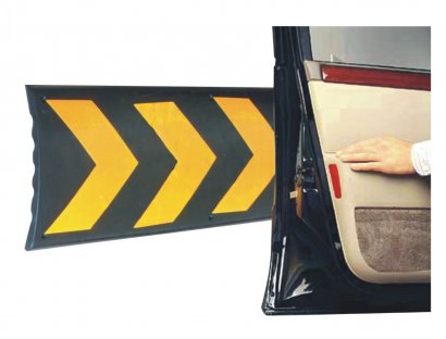 Резиновые отбойники (демпферы) прямые сигнальные для защиты автомобилей.
