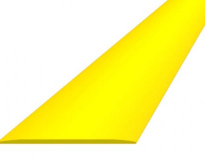 Лента ПВХ для разметки пола прочная толстая желтая Color Tape 1 мм.