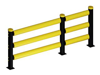 Ограждения полимерное барьерное наборное П-МАТ фото. Ограждения полимерное барьерное наборное П-МАТ.